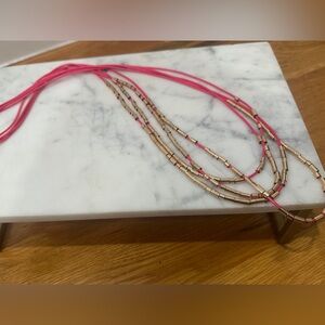 Vintage Pink and Gold Necklace